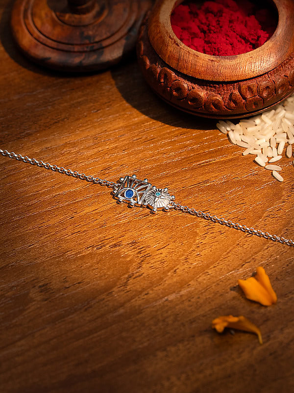 Knotted Bond 925 Silver Rakhi — image 3