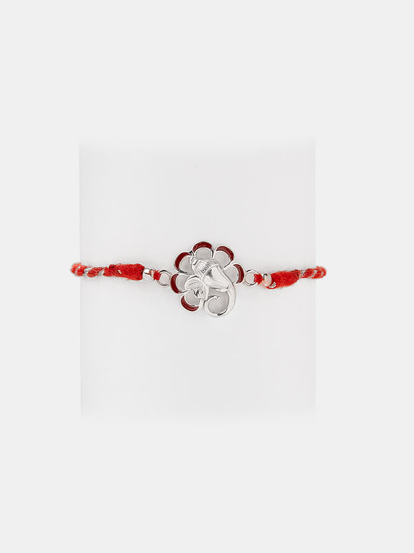 Ganesha 925 Silver Rakhi — image 1