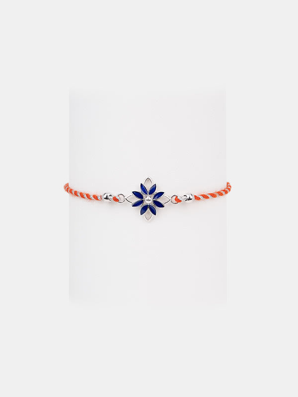 Kolam Mandala 925 Silver Rakhi — image 2