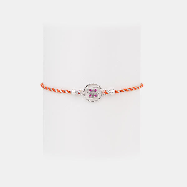 Swastik 925 Silver Rakhi — image 1