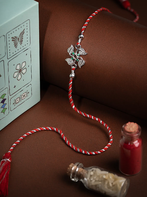 Swastika 925 Silver Rakhi — image 3