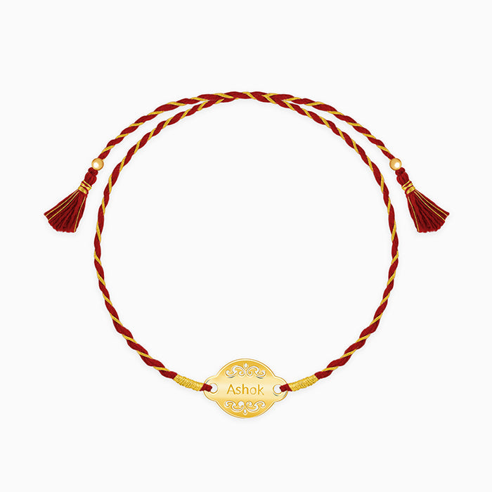 Golden Personalised Bandhan Rakhi — image 3