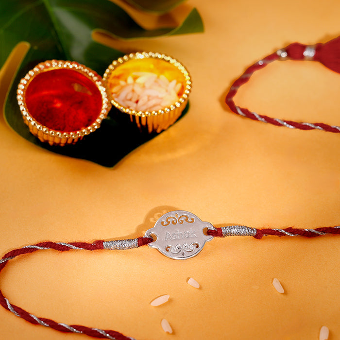 Silver Personalised Bandhan Rakhi — image 2