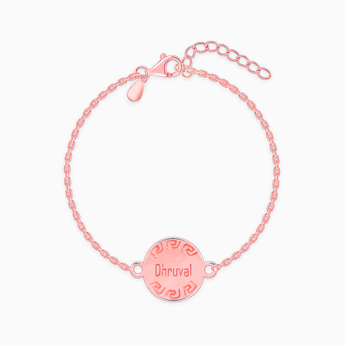 Rose Gold Personalised Celtic Bracelet Rakhi — image 3
