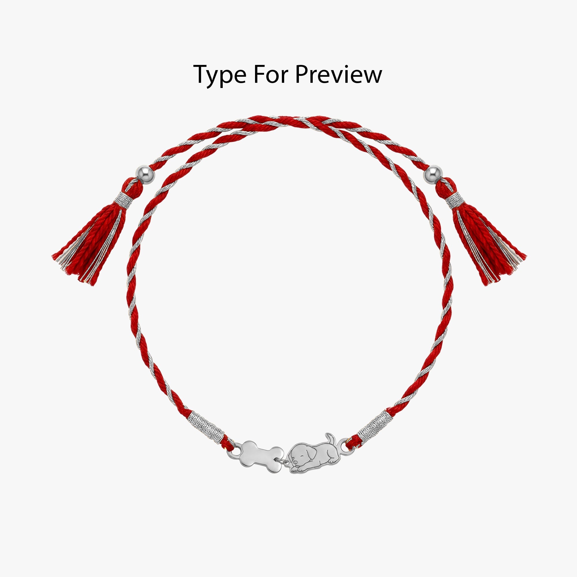 Silver Personalised Doggo Love Rakhi — image 3