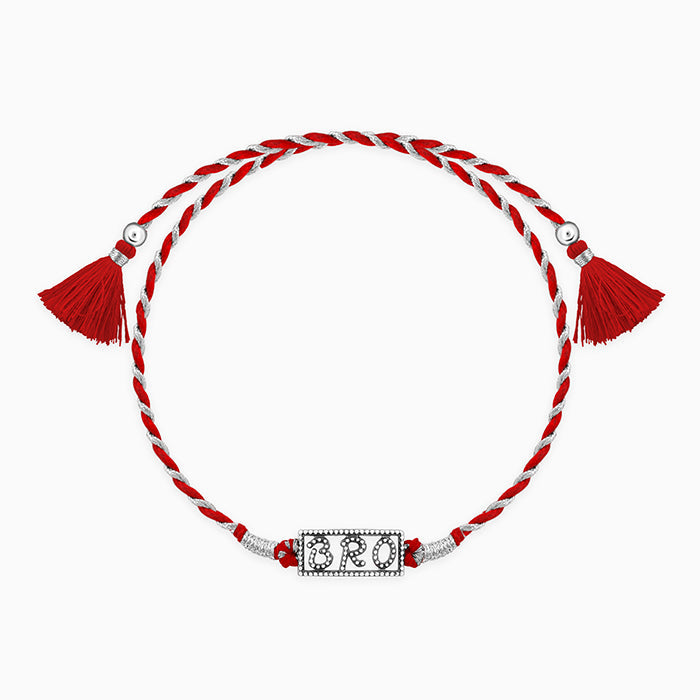 Oxidised Silver Bro Rakhi — image 3