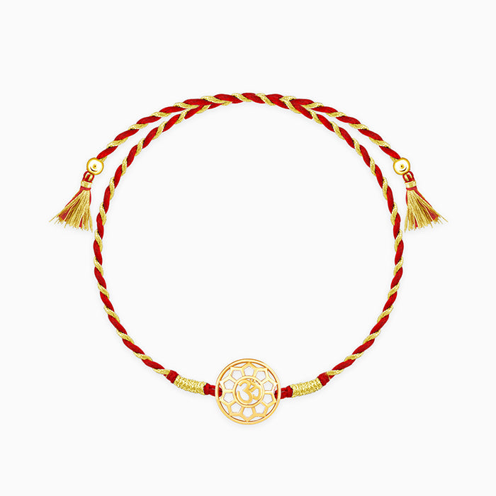 Golden Circular Om Rakhi — image 3