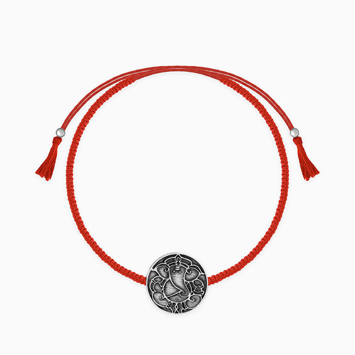 Oxidised Silver Lord Ganesha Sphere Rakhi — image 3