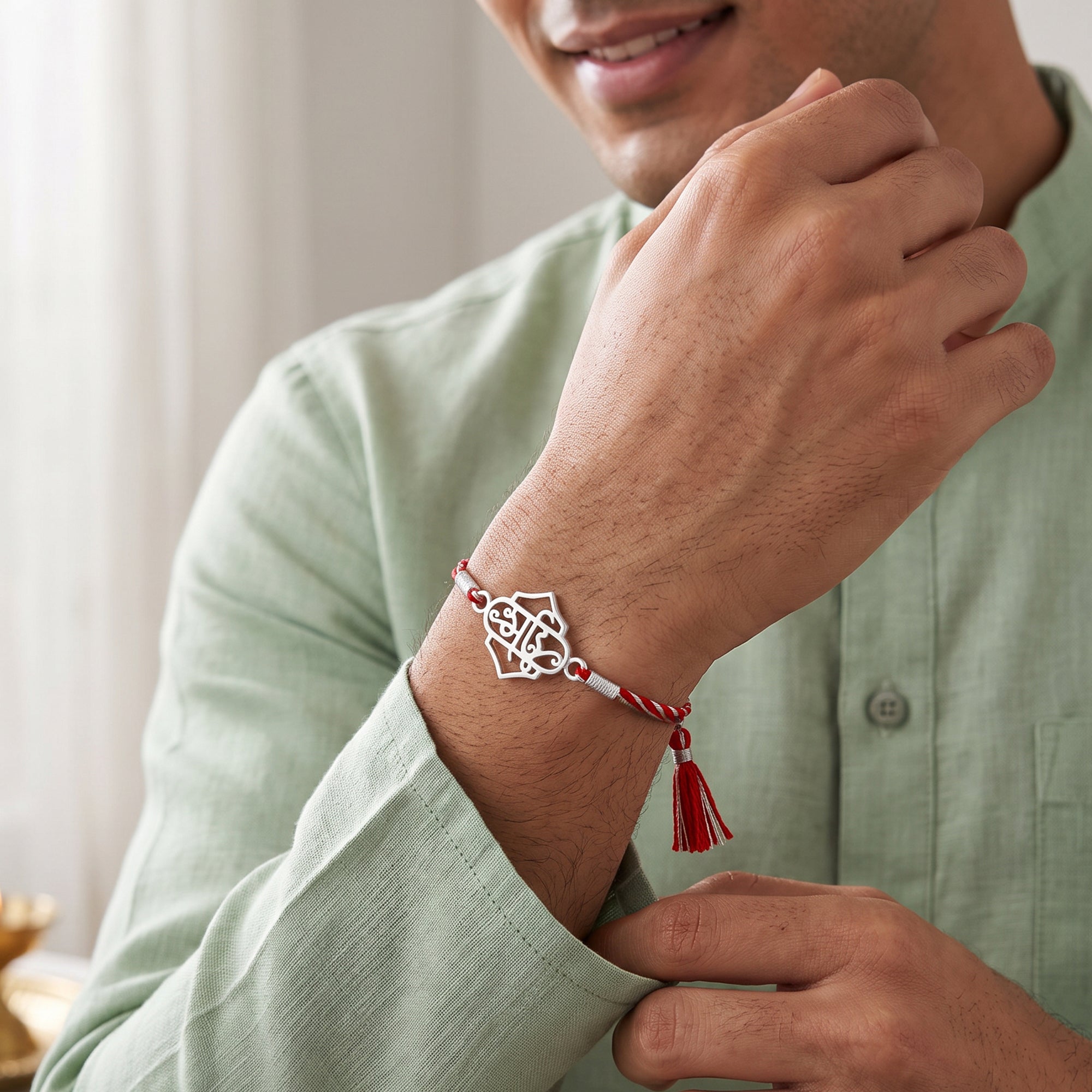 Silver Dear Bhai Rakhi — image 2