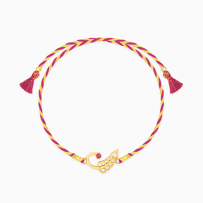 Golden New Leaf Rakhi — image 3