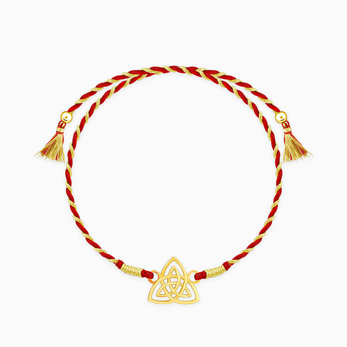 Golden Trinity Rakhi — image 3