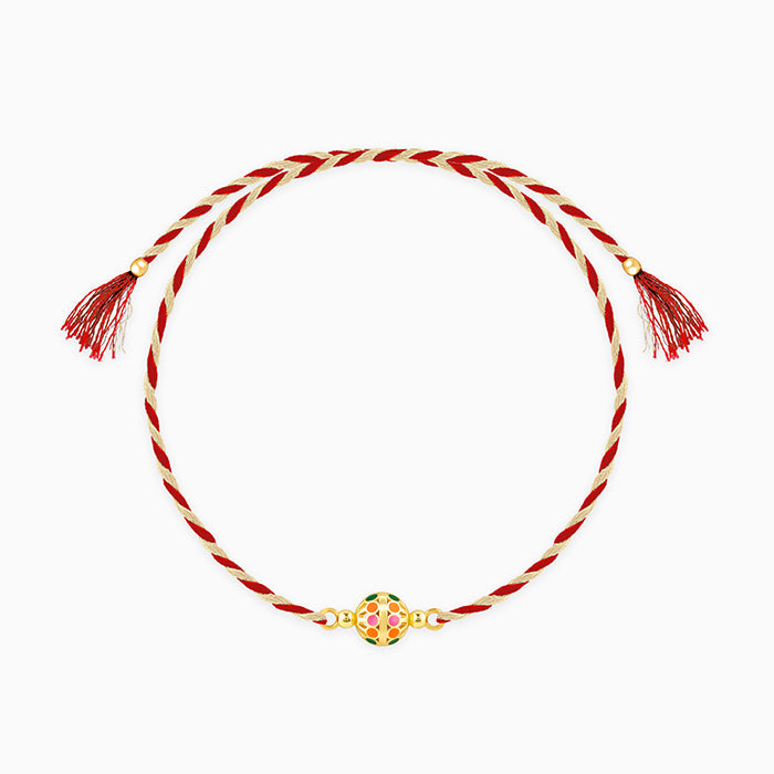 Golden Charming Ball Rakhi — image 3