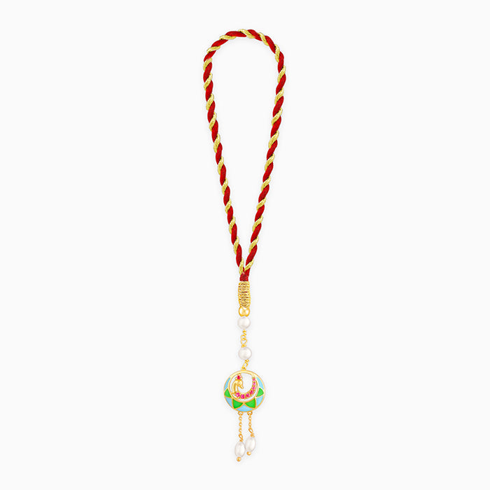 Golden Peacock Lumba Rakhi — image 2