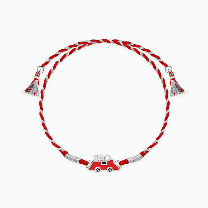 Silver Traveller Bro Kids Rakhi — image 3