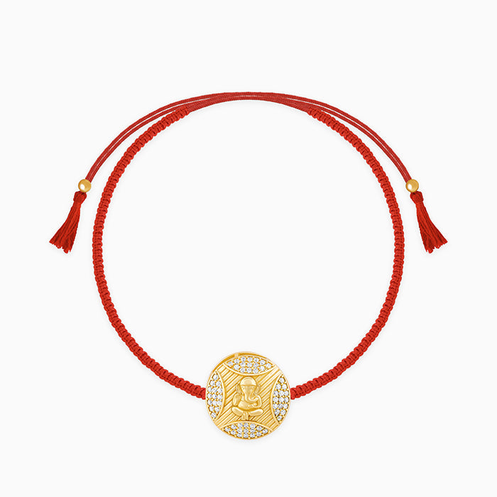Golden Ganesha Blessing Rakhi — image 3