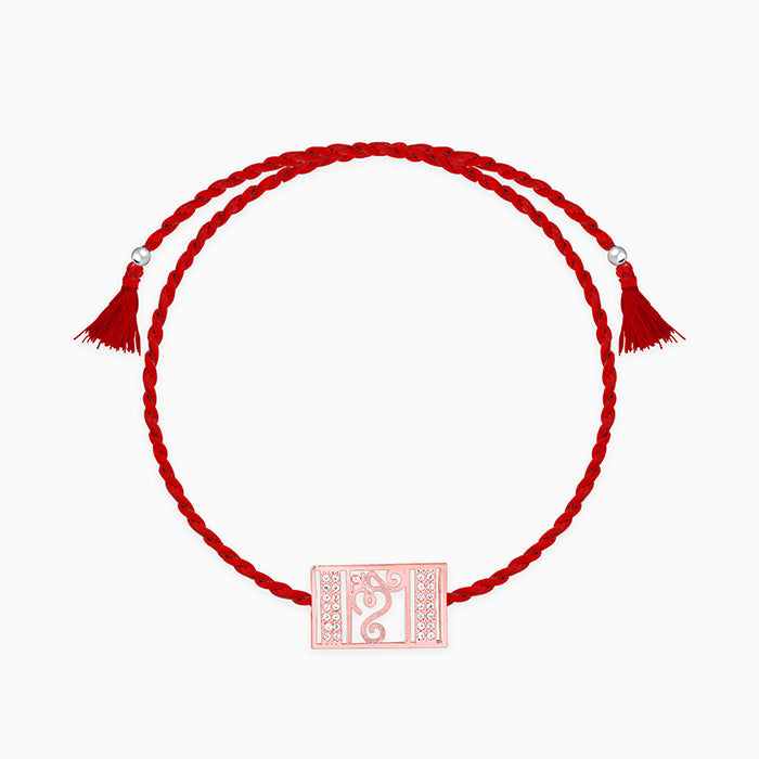 Rose Gold Spiritual Om Rakhi — image 3