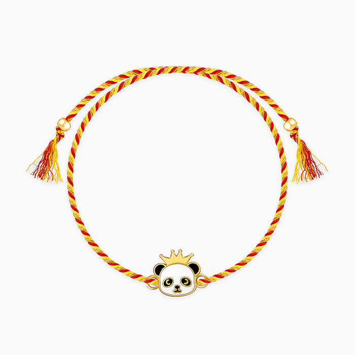 Golden Crowing Panda Rakhi for Kids — image 3