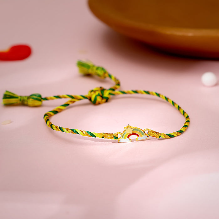 Golden Rainbow Rakhi for Kids — image 1