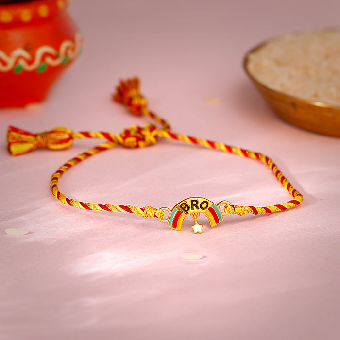 Golden Classic Rainbow Rakhi for Kids — image 1
