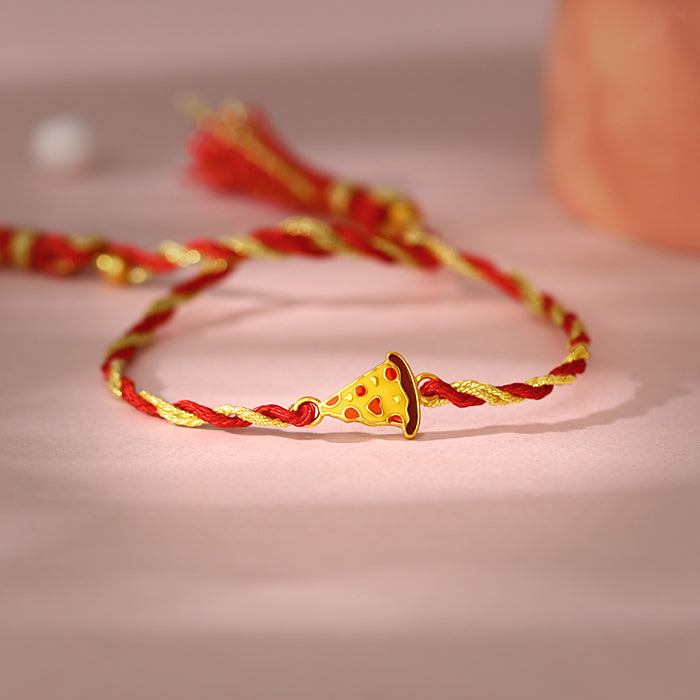 Golden Pizza Rakhi for Kids — image 1