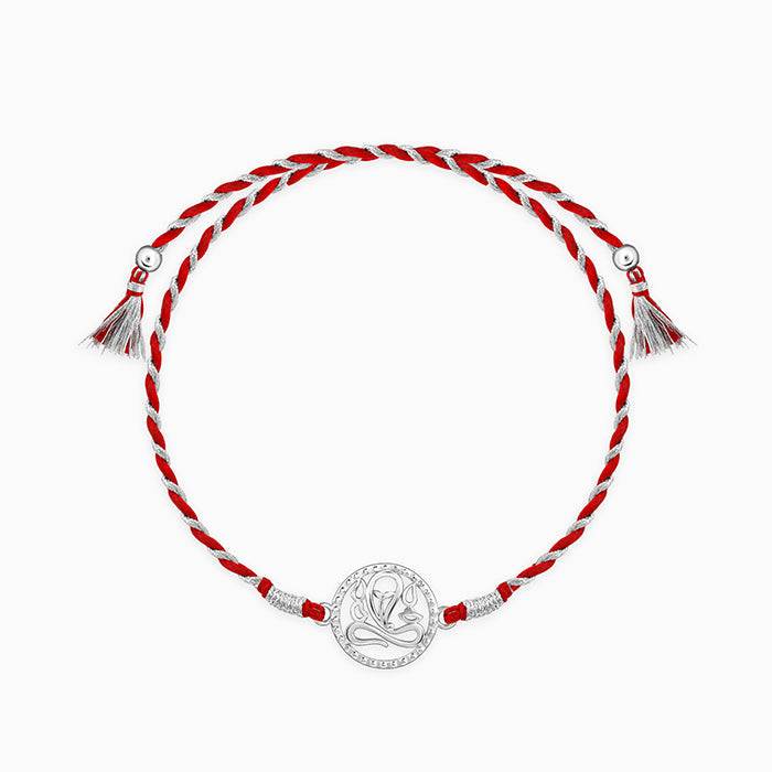 Silver Vigneshwara Rakhi — image 3