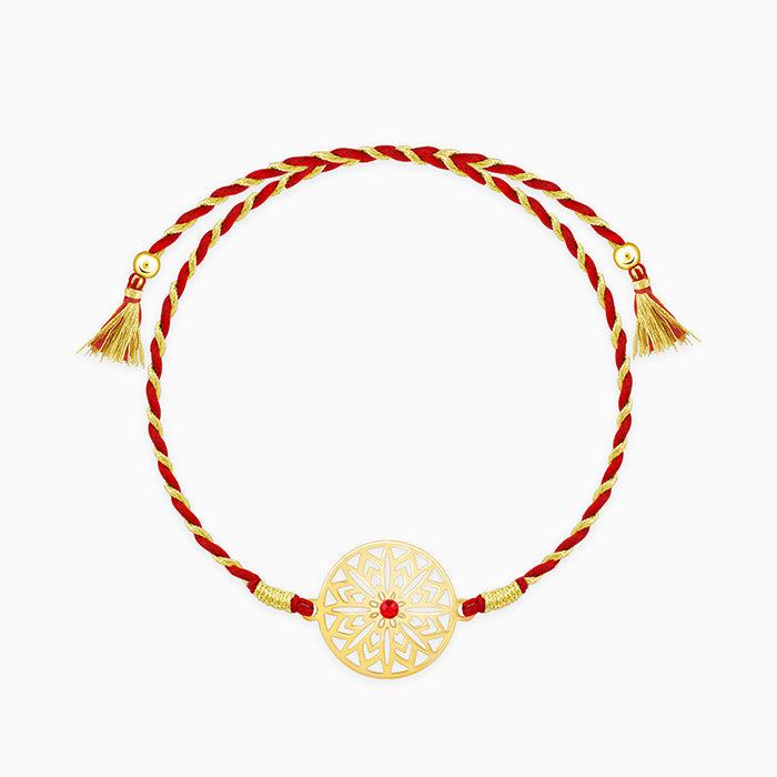 Golden Sunstar Rakhi — image 3