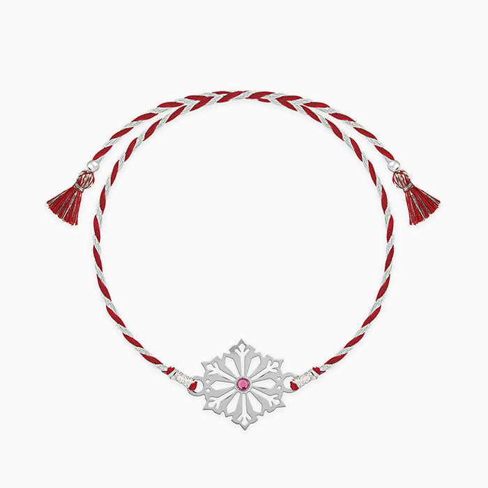 Silver Floral Rakhi — image 3