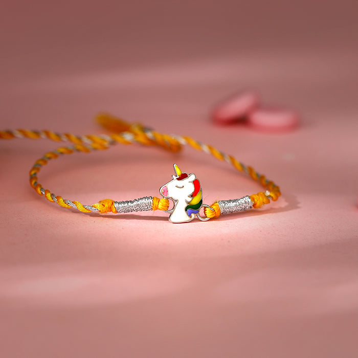 Silver Unicorn Rakhi for Kids — image 1