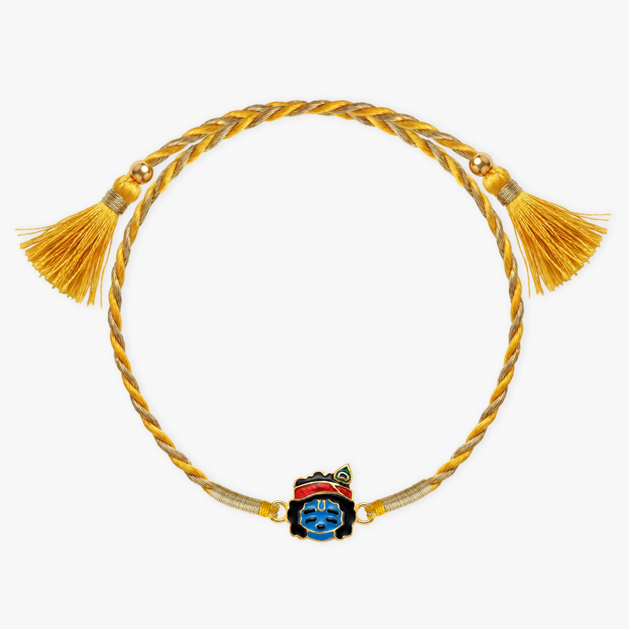 Golden Kanhaiya Kids Rakhi — image 3