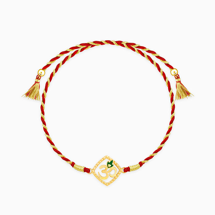 Golden Omkara Rakhi — image 3