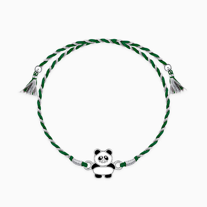 Silver Cute Panda Rakhi for Kids — image 3