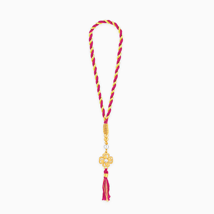 Golden Fleur Lumba Rakhi — image 3