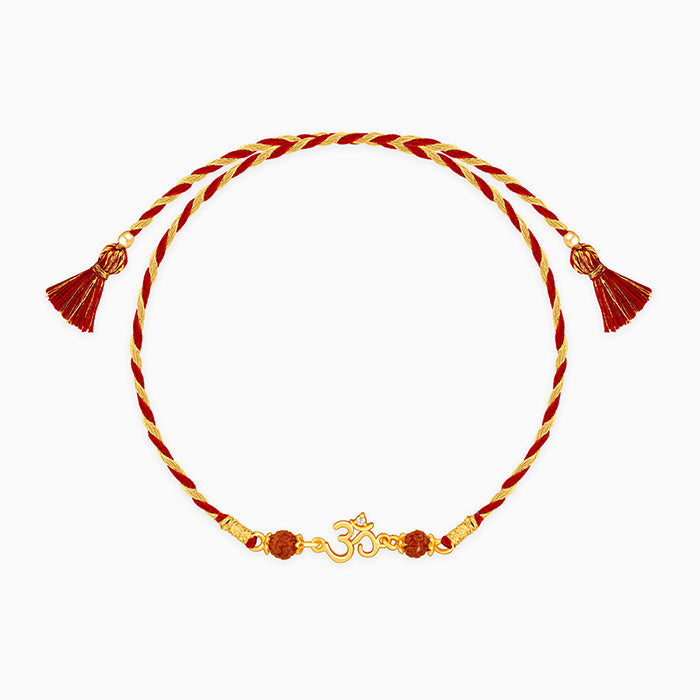 Golden Omkar Rakhi — image 3
