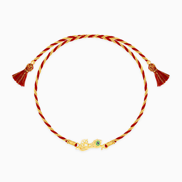 Golden Kanhaiya Bro Rakhi — image 3