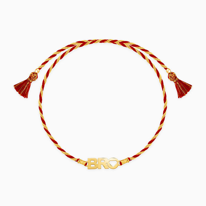 Golden Perfect BRO Rakhi — image 3