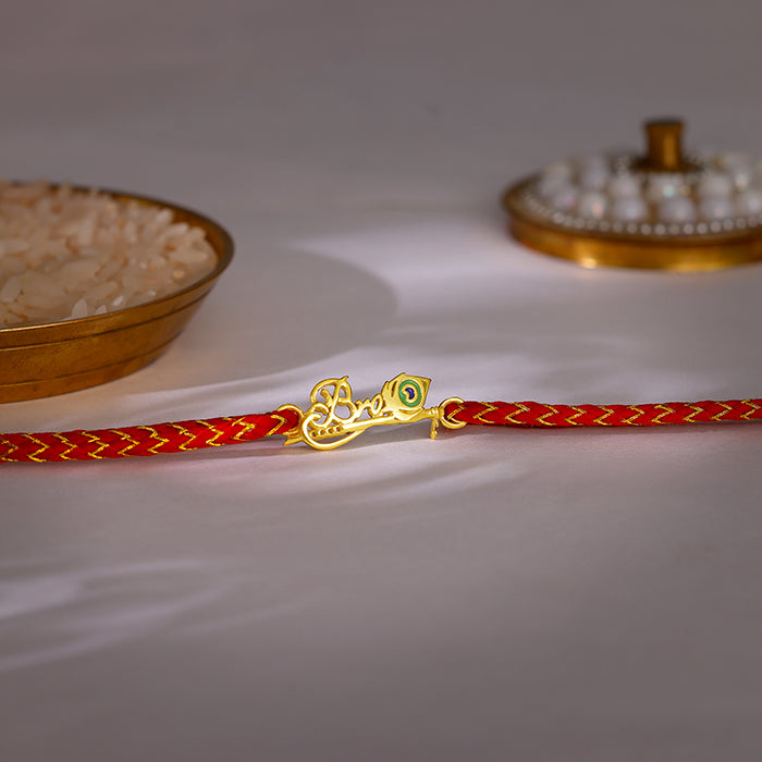 Golden Shree Kanhaiya Bro Rakhi — image 1