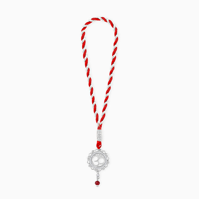 Silver Om Mandala Lumba Rakhi — image 3