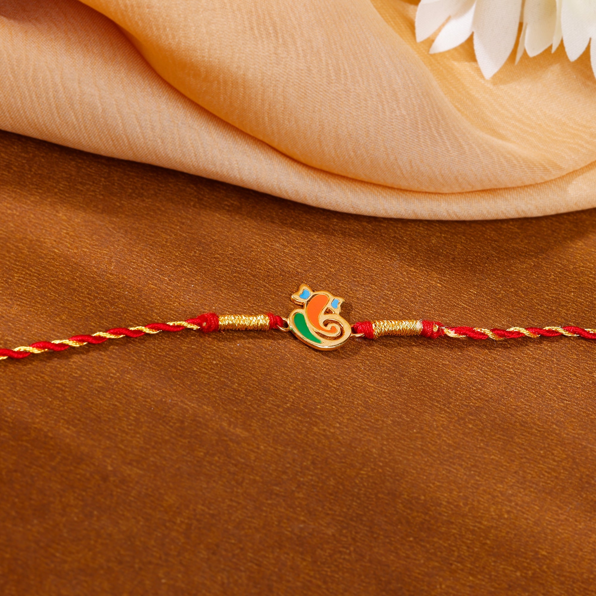 Golden Sukhkarta Grace Rakhi — image 1