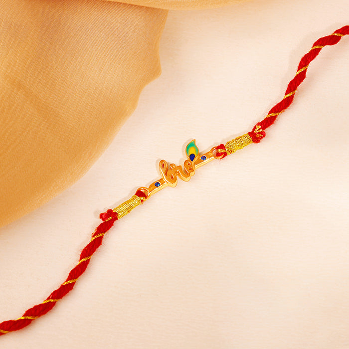 Golden Murlidhar Rakhi — image 1