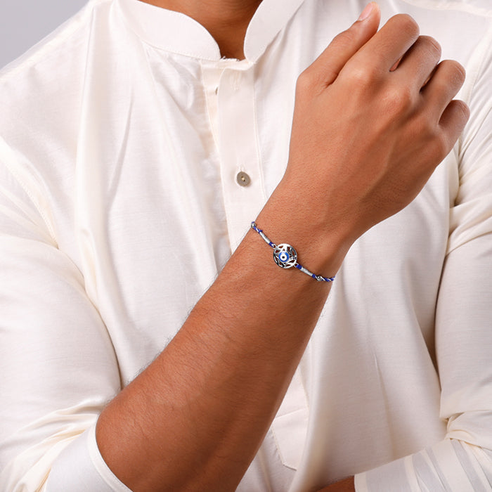 Silver Evil Eye Rakhi Combo (set of 2) — image 3