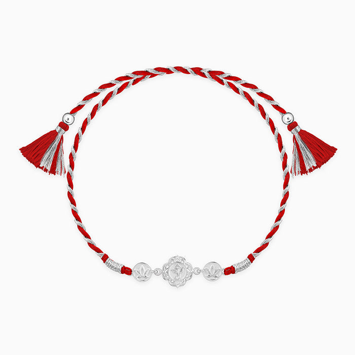 Silver Padma Vinayak Rakhi — image 3