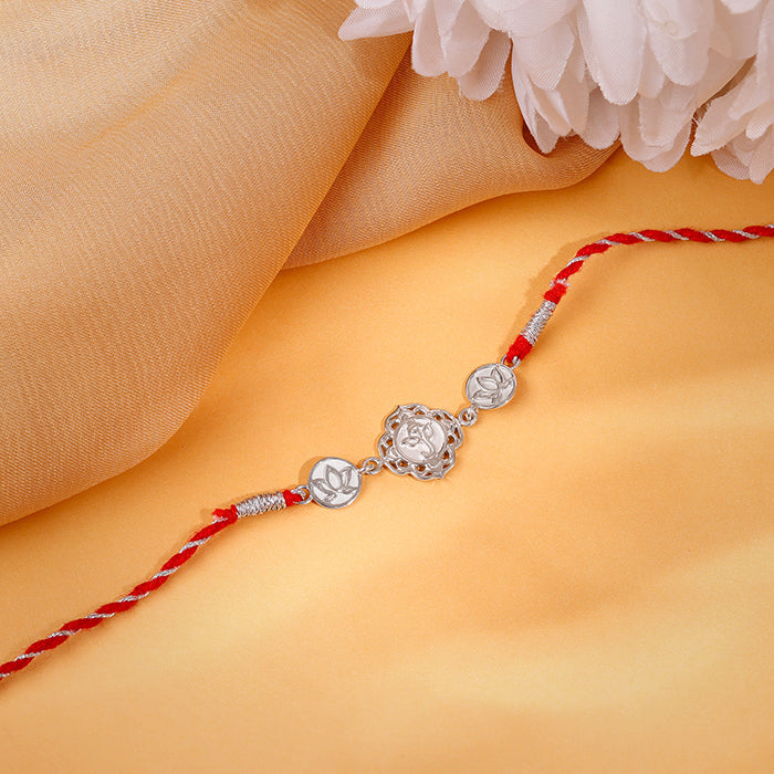 Silver Padma Vinayak Rakhi — image 1