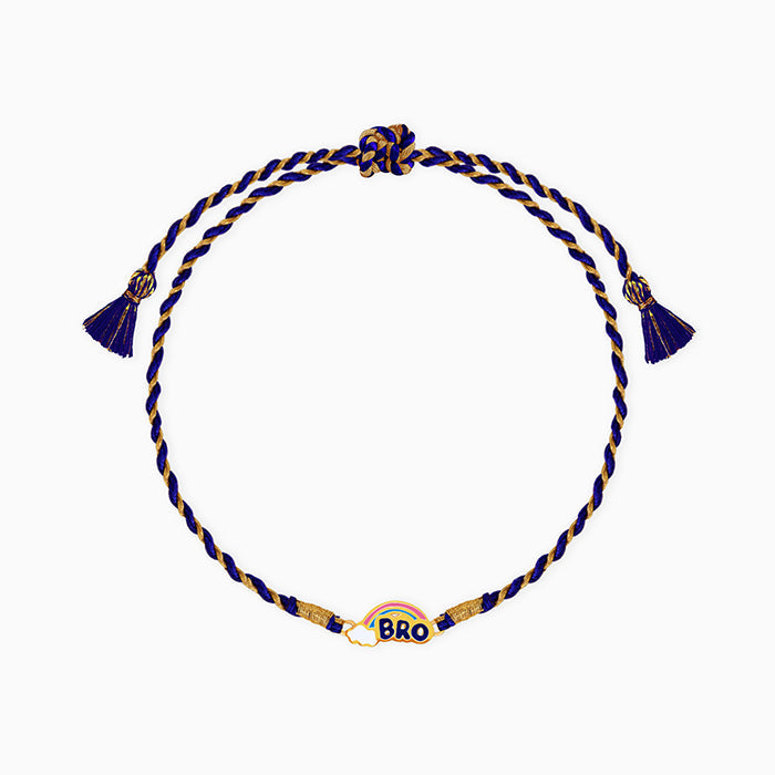 Golden Rainbow Bro Kids Rakhi — image 3
