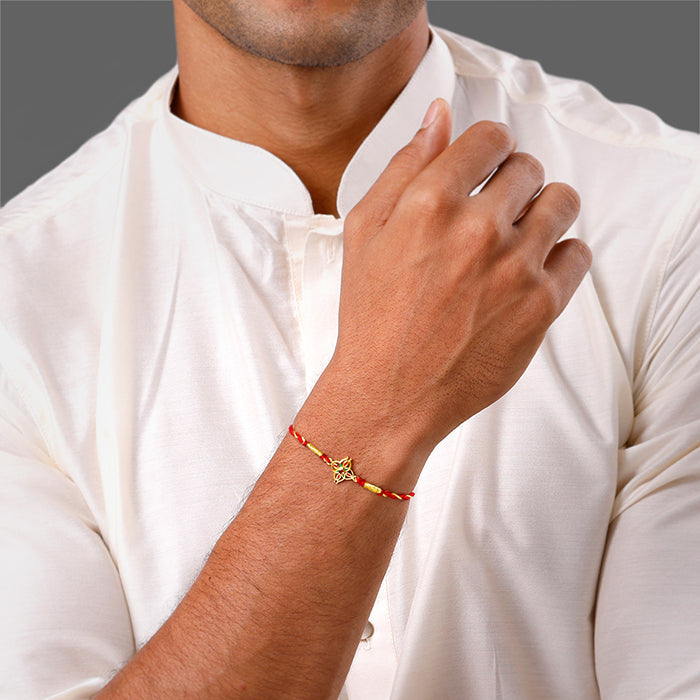 Golden Athangudi Rakhi — image 2