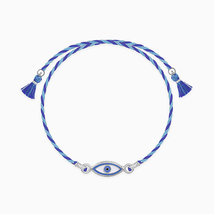 Silver Charming Evil Eye Rakhi — image 3