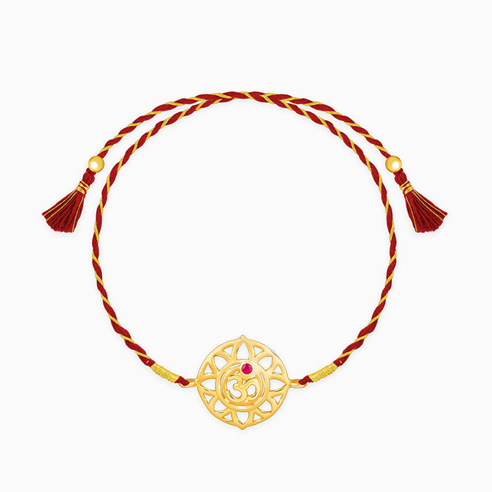 Golden Floret Omkara Rakhi — image 1