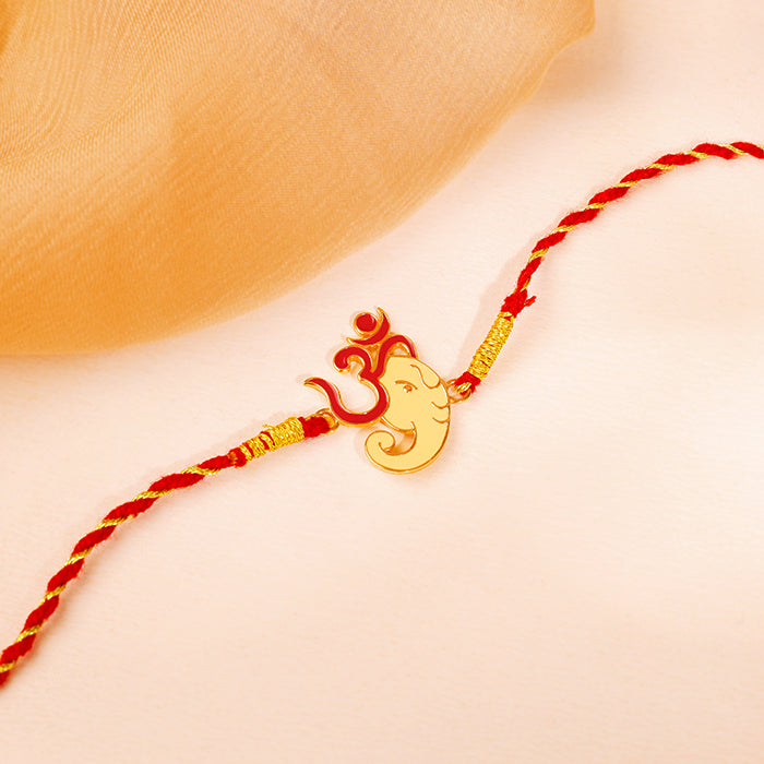 Golden Bappa Love Rakhi — image 1