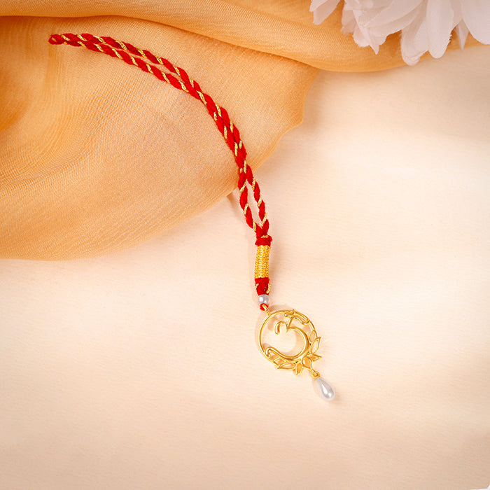 Golden Om Lumba Rakhi — image 1