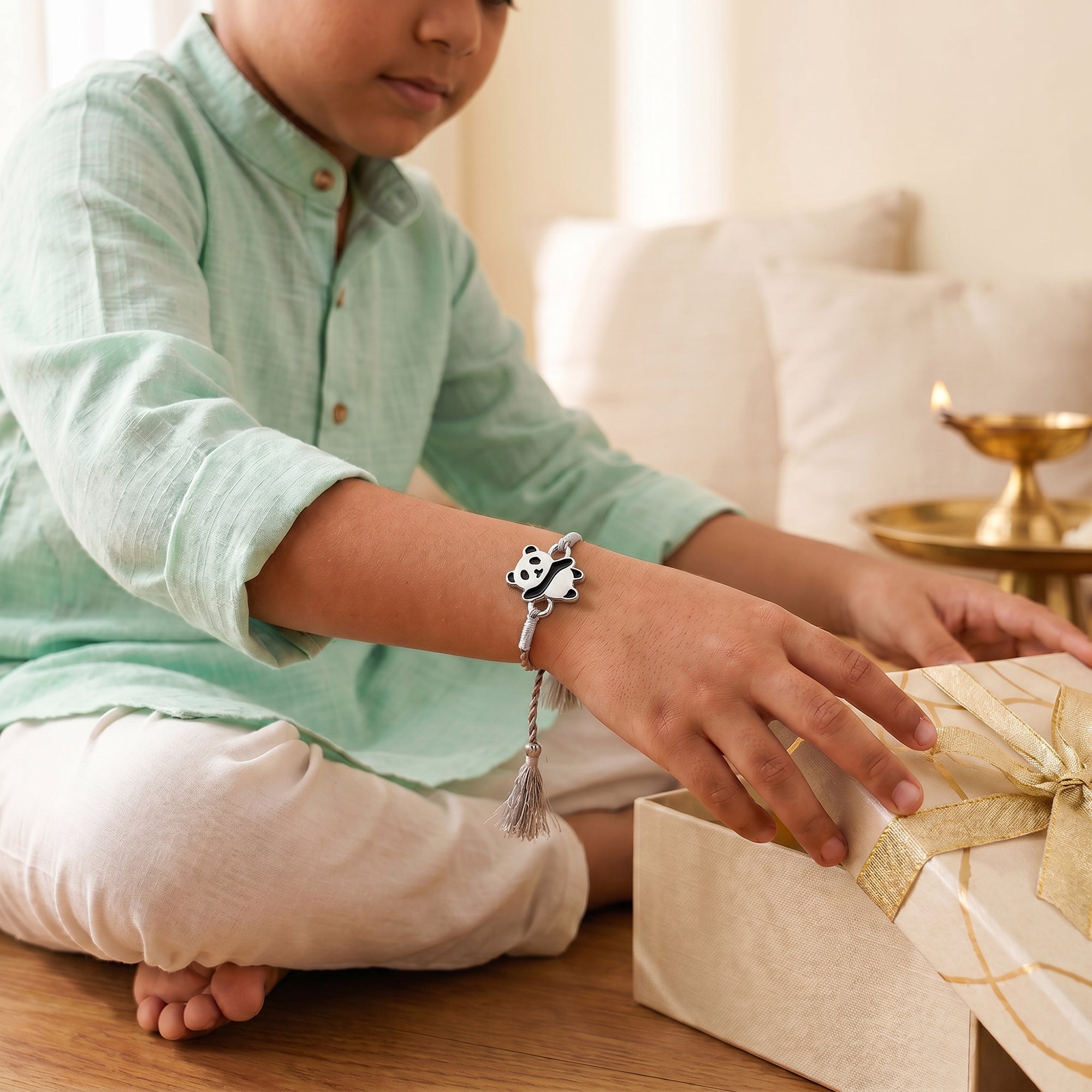 Silver Animal Kids Rakhi Combo (Set of 3) — image 3