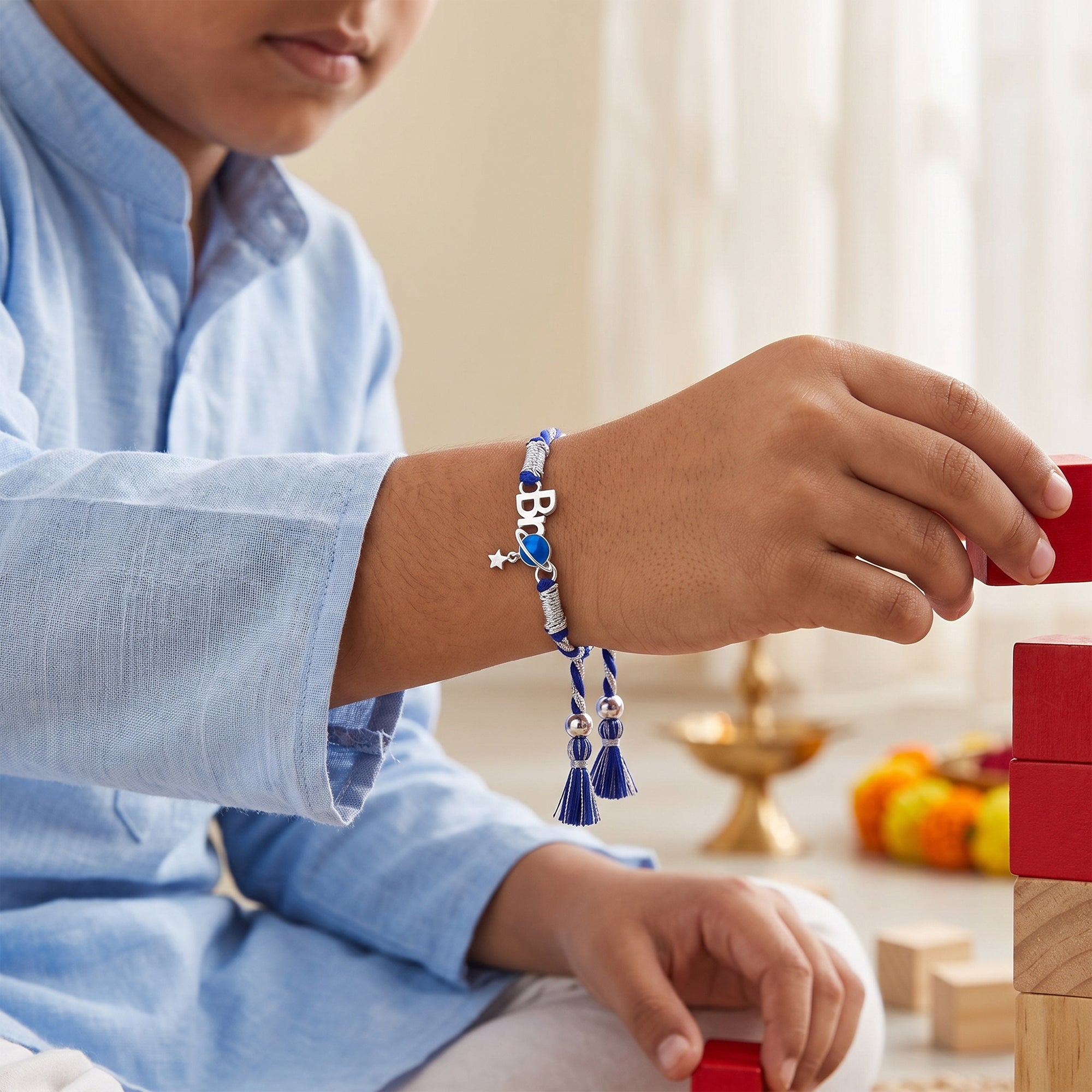 Silver Adventure Squad Kids Rakhi Combo (Set of 5) — image 3